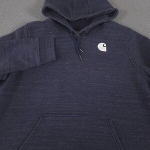 Carhartt Hoodie Womens XXL Clarksburg Logo Sleeve Graphic Cotton Blend Fleece